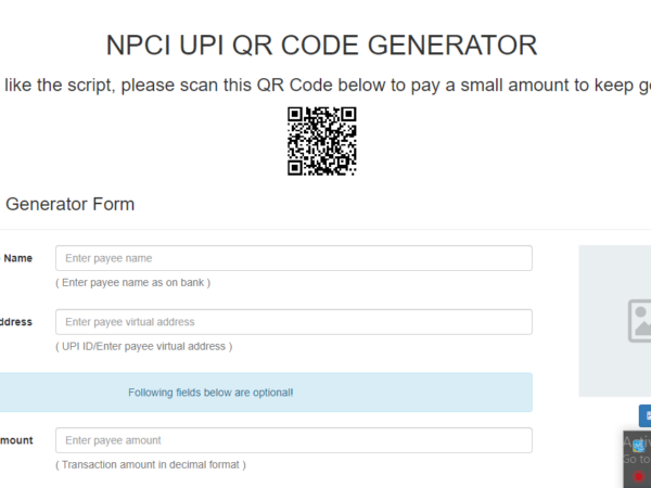 Create Your UPI QR Code [ version 2.O]