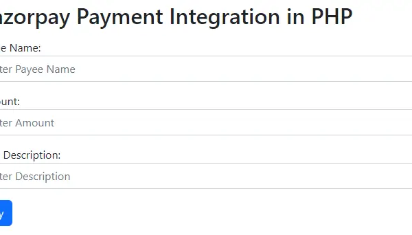 Razorpay payment gateway integration in PHP